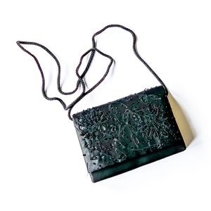 Tiny Black Beaded Purse
